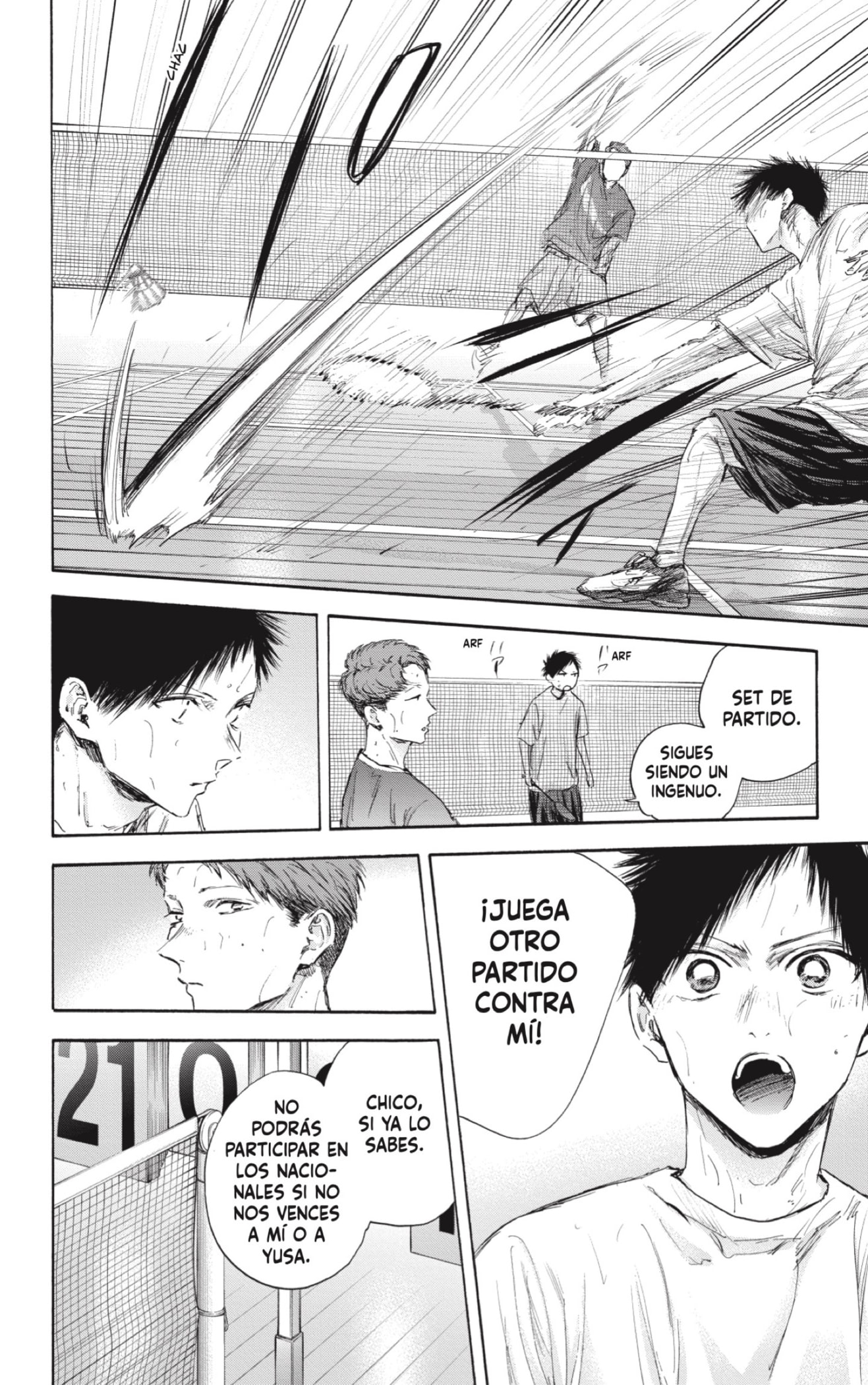 Ao no Hako Capitulo 114: Desafiante página 8
