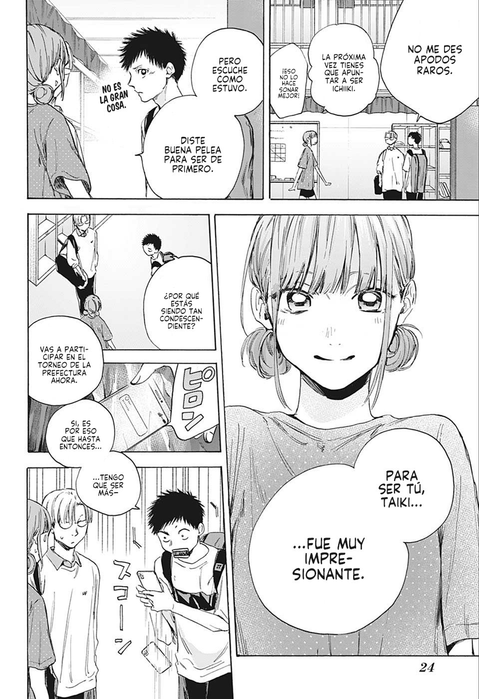 Ao no Hako Capitulo 13: Cita página 9