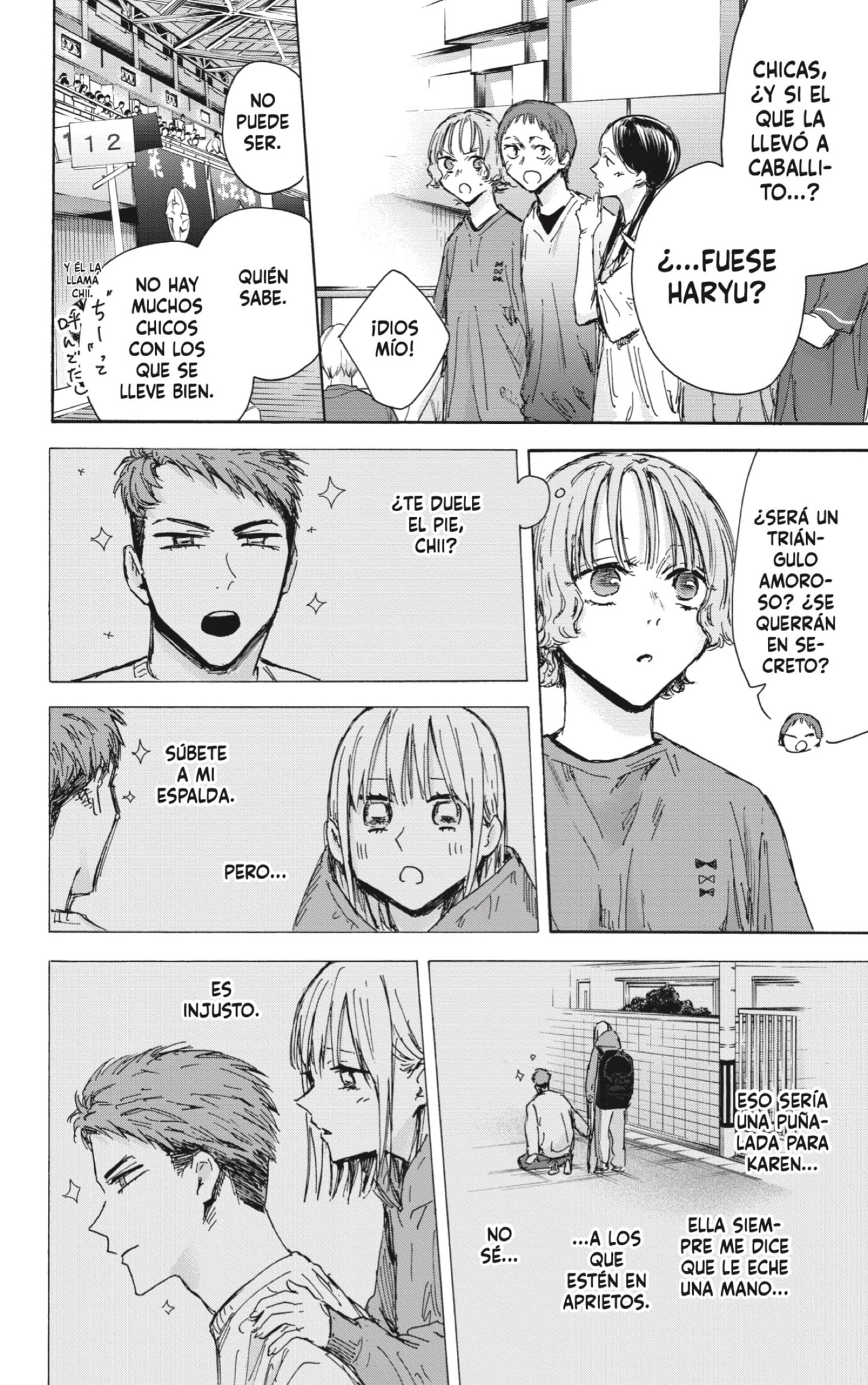 Ao no Hako Capitulo 137: El chico que la cargaba página 10