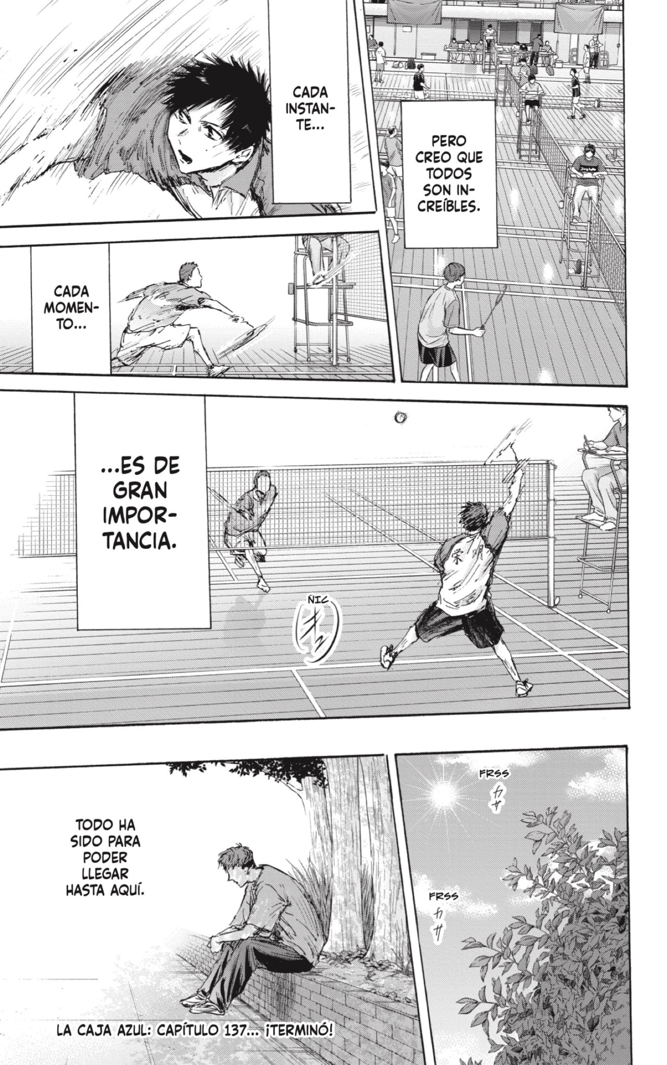Ao no Hako Capitulo 137: El chico que la cargaba página 19