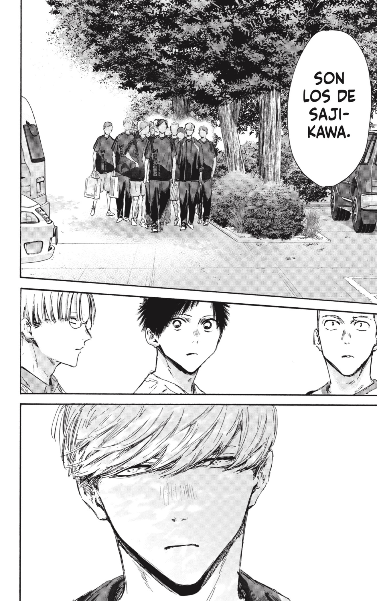 Ao no Hako Capitulo 137: El chico que la cargaba página 4