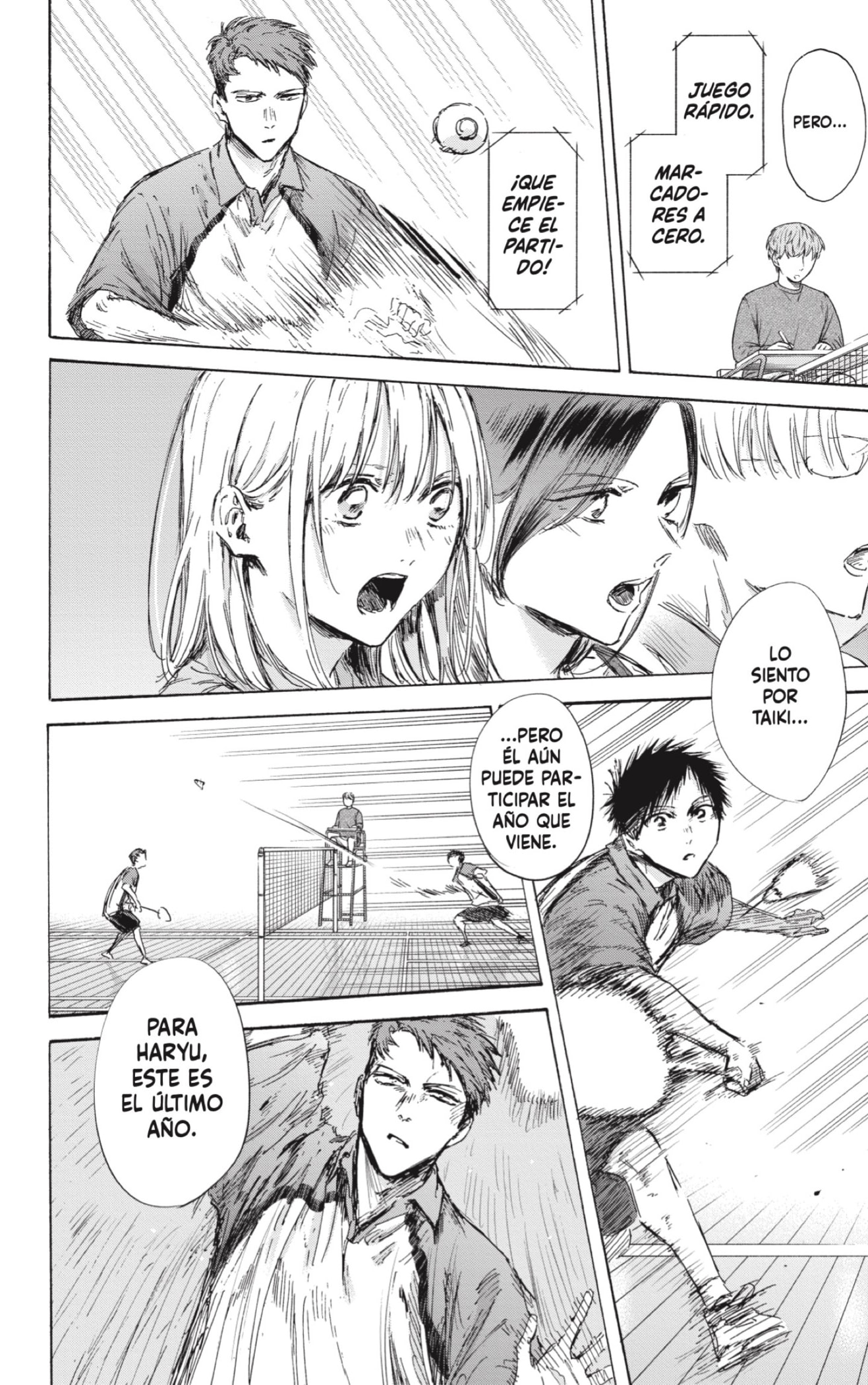 Ao no Hako Capitulo 138: Un día de bádminton página 16