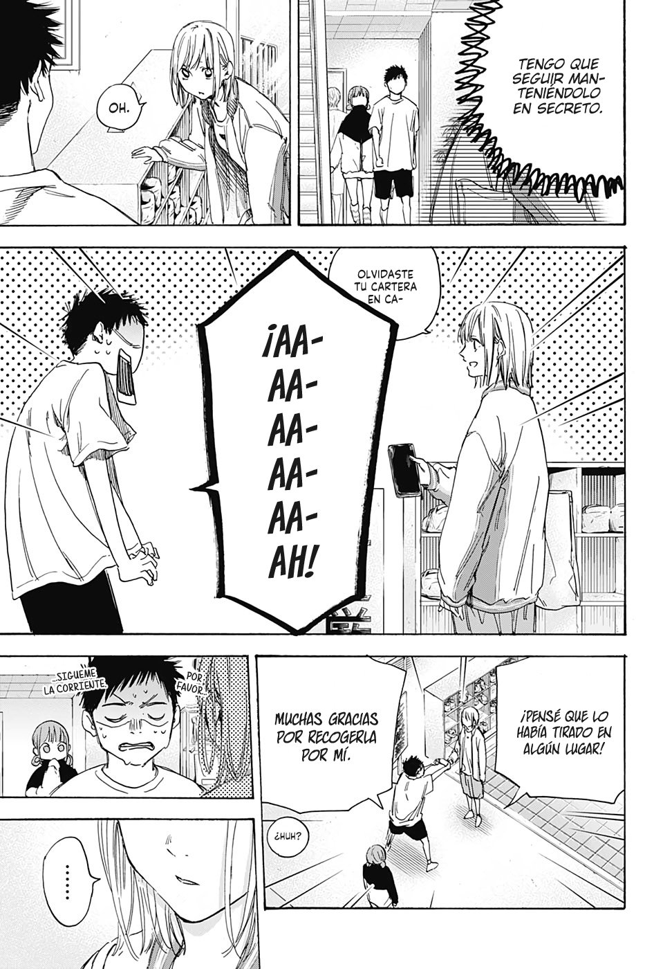 Ao no Hako Capitulo 3: Pretendiendo ser un extraño página 6