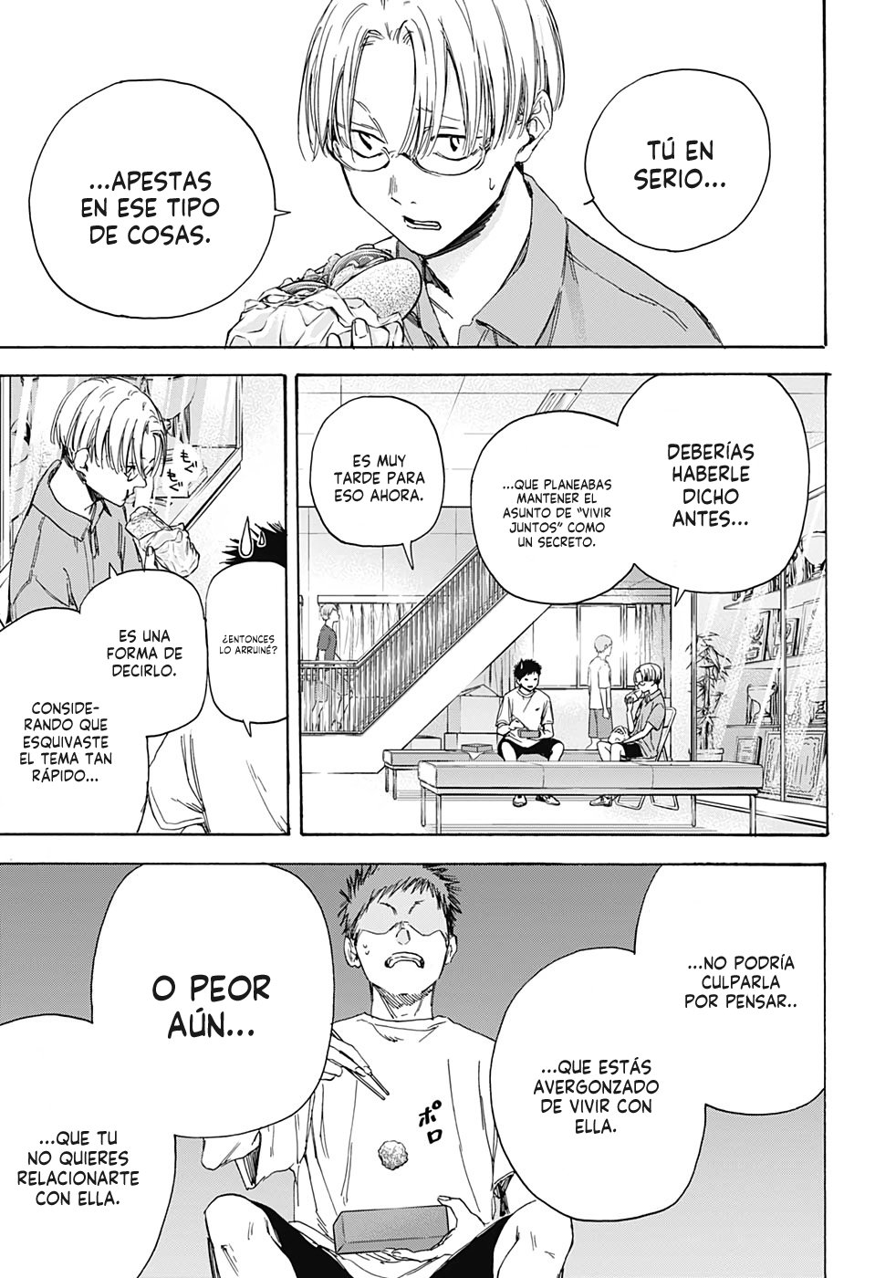 Ao no Hako Capitulo 3: Pretendiendo ser un extraño página 8