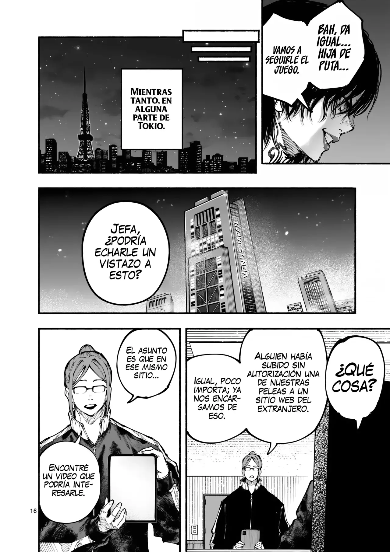 BLUE URSUS Capitulo 6: Asociación de lucha femenina Venus Japan página 19