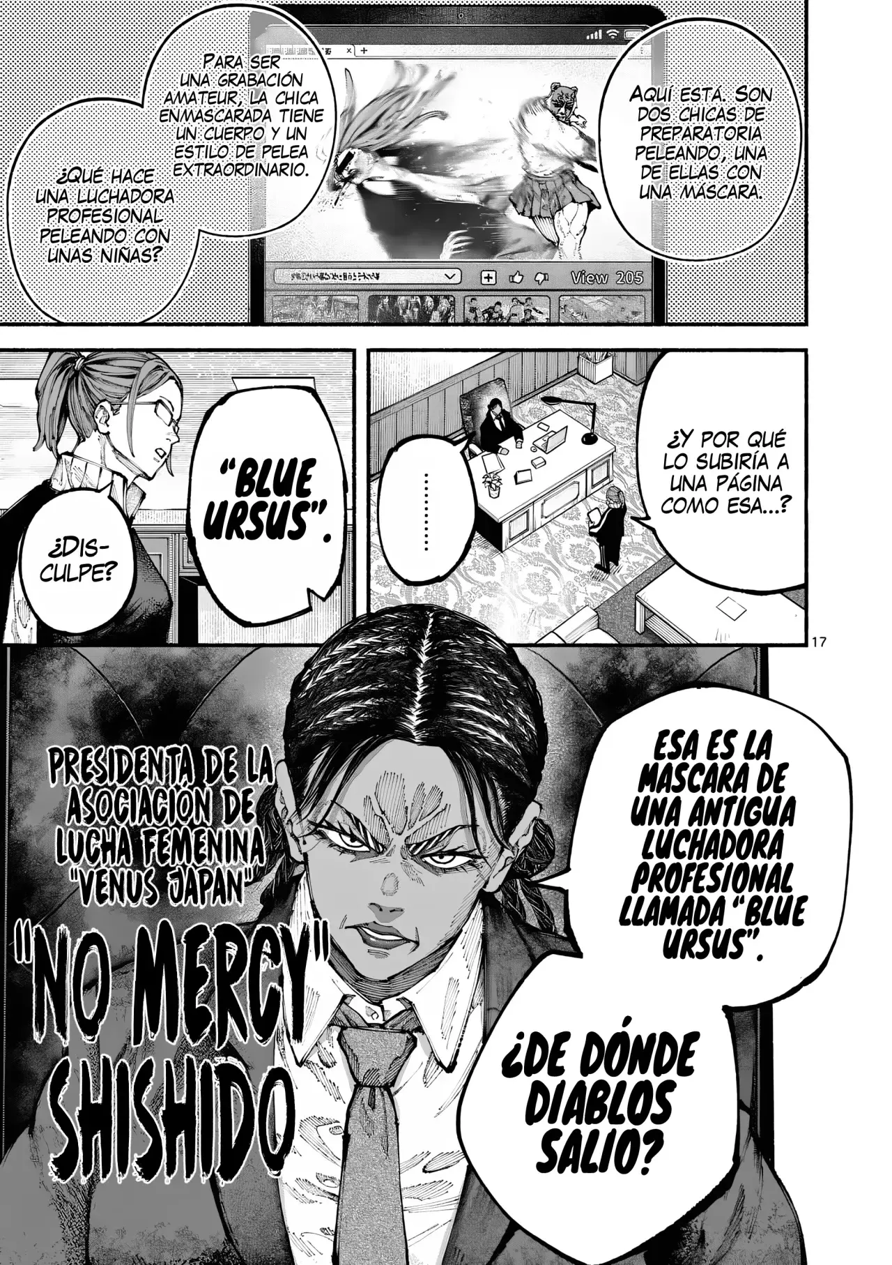 BLUE URSUS Capitulo 6: Asociación de lucha femenina Venus Japan página 20