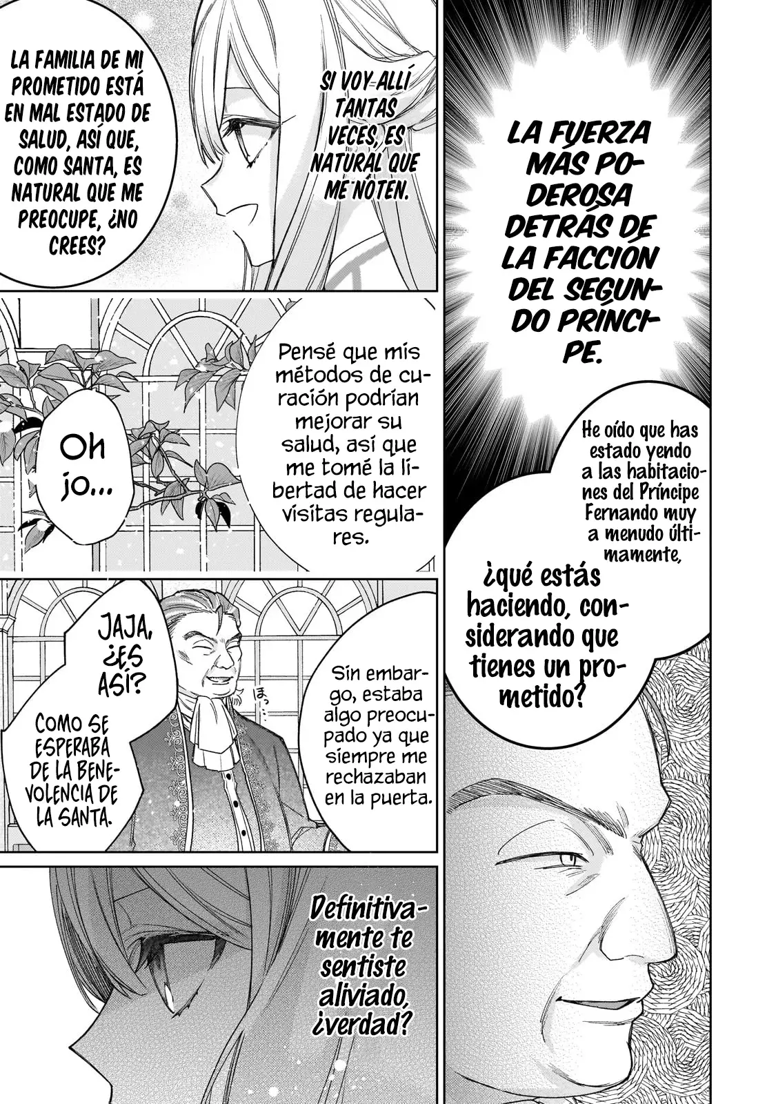 La santa cuyo compromiso se rompió cuando se volvió demasiado perfecta es vendida a un reino vecino Capitulo 19 página 18