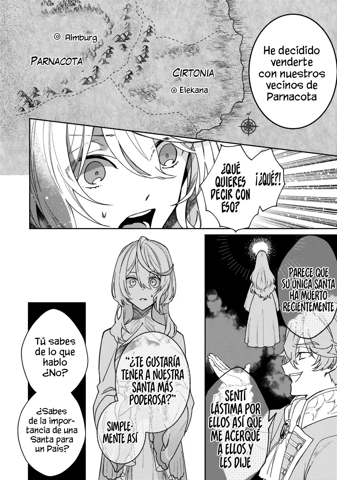 La santa cuyo compromiso se rompió cuando se volvió demasiado perfecta es vendida a un reino vecino Capitulo 2 página 18