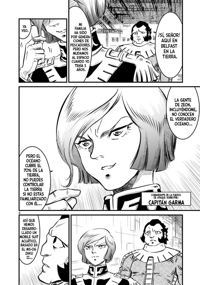 Mobile Suit Gundam: The battle tales of Flanagan Boone Capitulo 1 página 8
