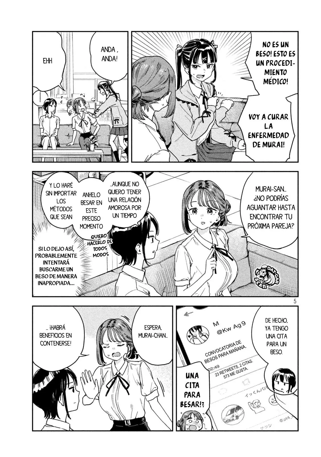 MYO-CHAN SENSEI WA KAKU KATARIKI Capitulo 15: Adicta a los besos página 6