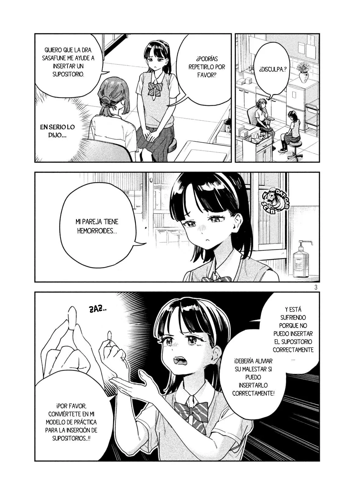 MYO-CHAN SENSEI WA KAKU KATARIKI Capitulo 17: Podrás ver la talla de 00 de Myo-chan página 4