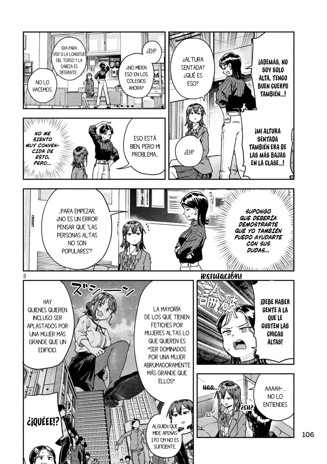 MYO-CHAN SENSEI WA KAKU KATARIKI Capitulo 66: Las chicas altas también quieren ser populares página 10