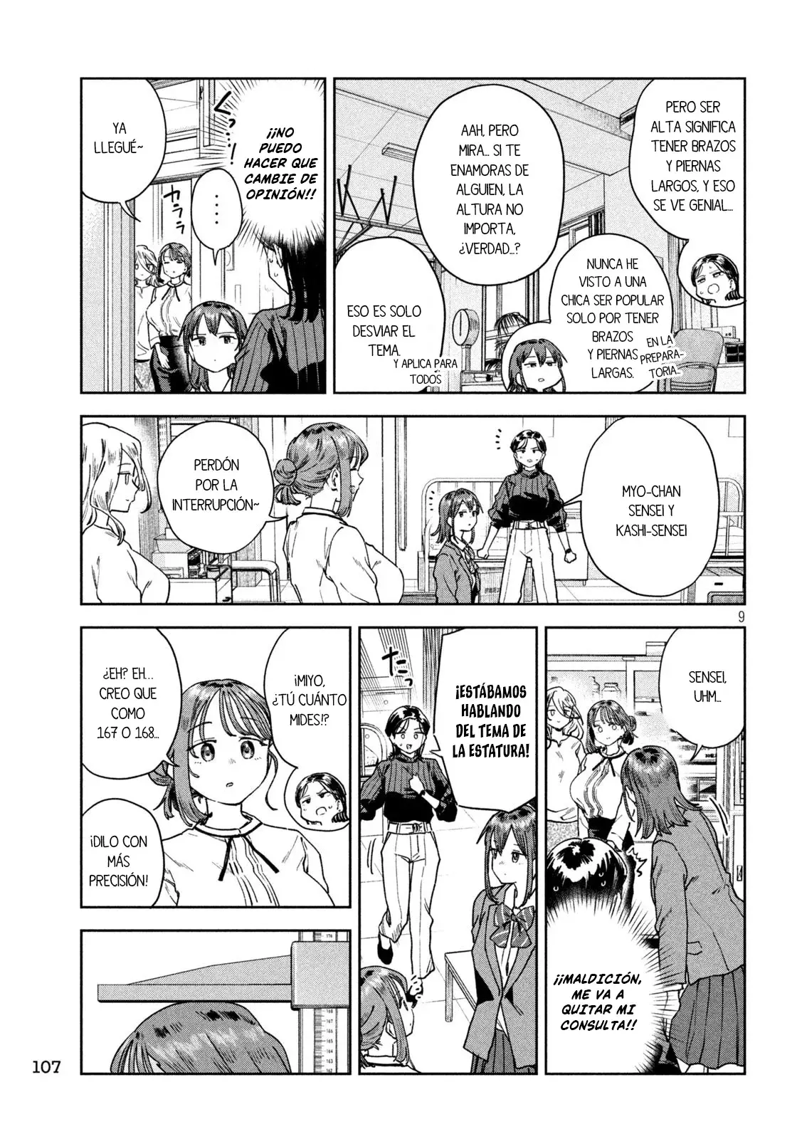 MYO-CHAN SENSEI WA KAKU KATARIKI Capitulo 66: Las chicas altas también quieren ser populares página 11