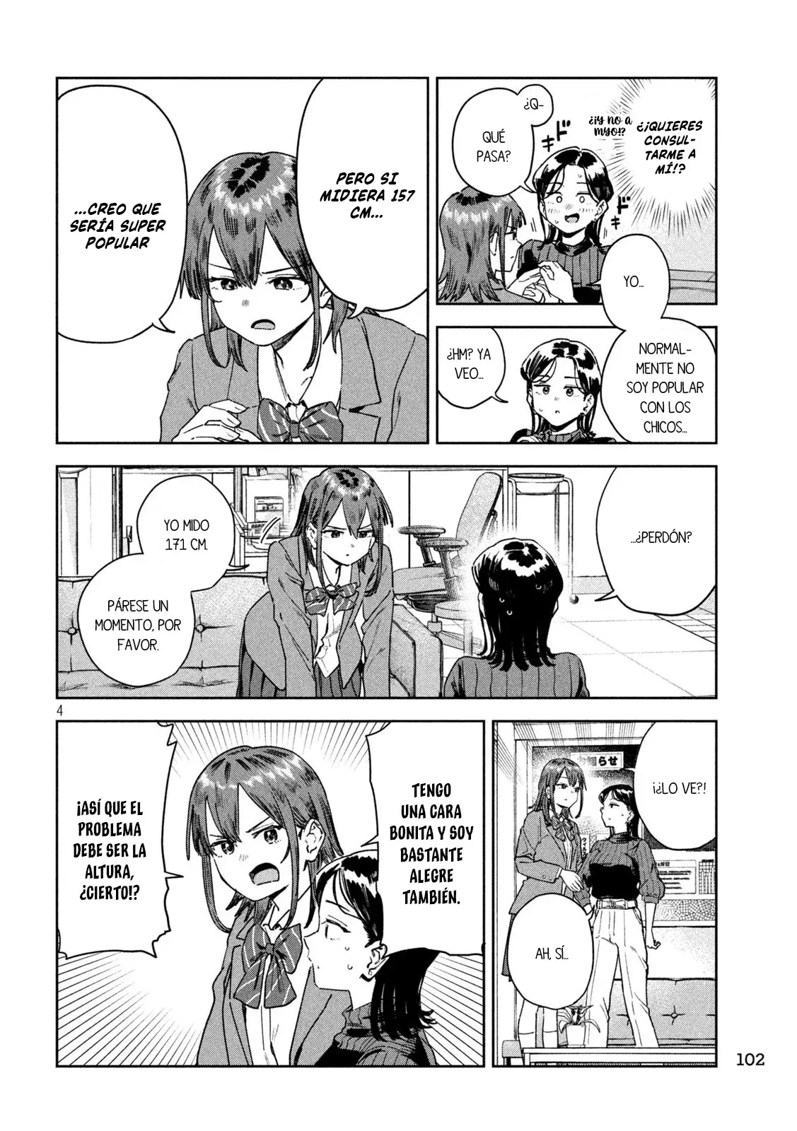MYO-CHAN SENSEI WA KAKU KATARIKI Capitulo 66: Las chicas altas también quieren ser populares página 6