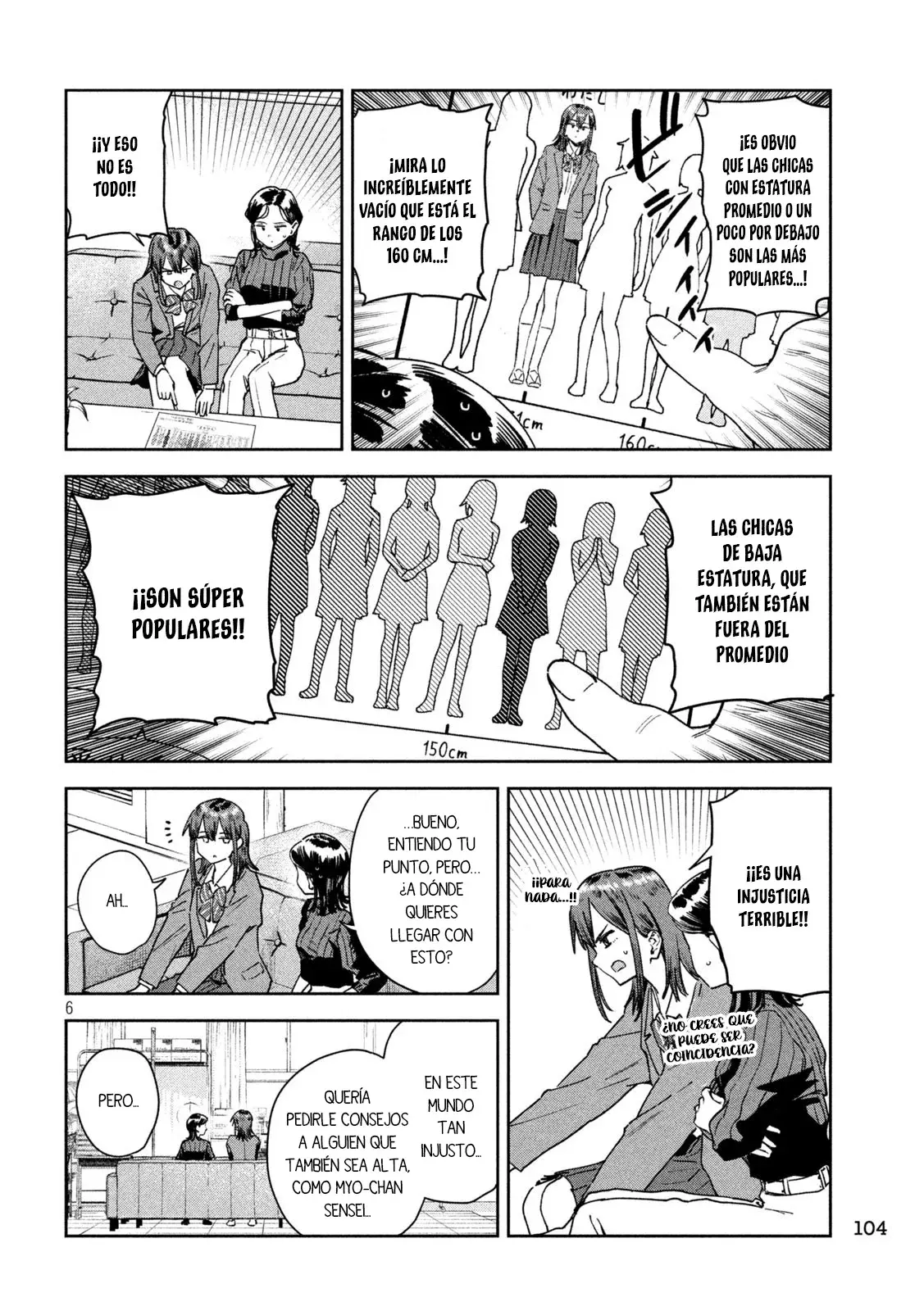 MYO-CHAN SENSEI WA KAKU KATARIKI Capitulo 66: Las chicas altas también quieren ser populares página 8