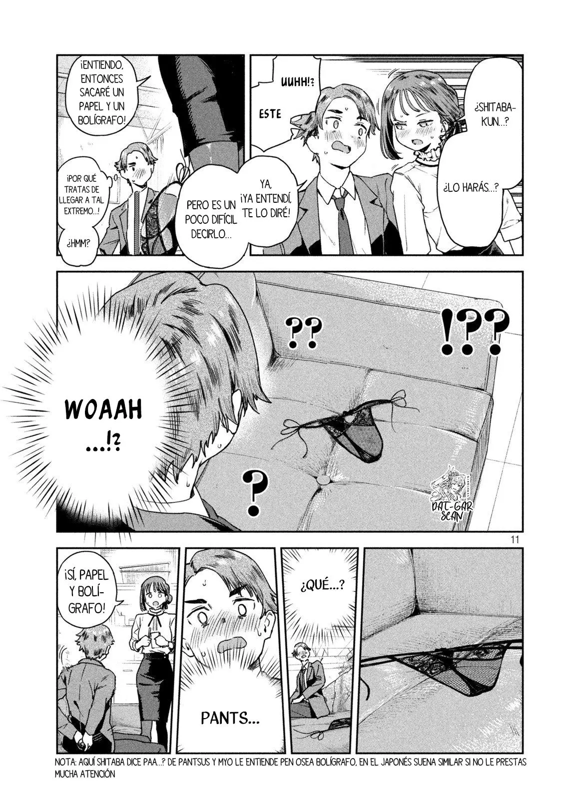 MYO-CHAN SENSEI WA KAKU KATARIKI Capitulo 7: Buscando una solucion para las bragas página 12