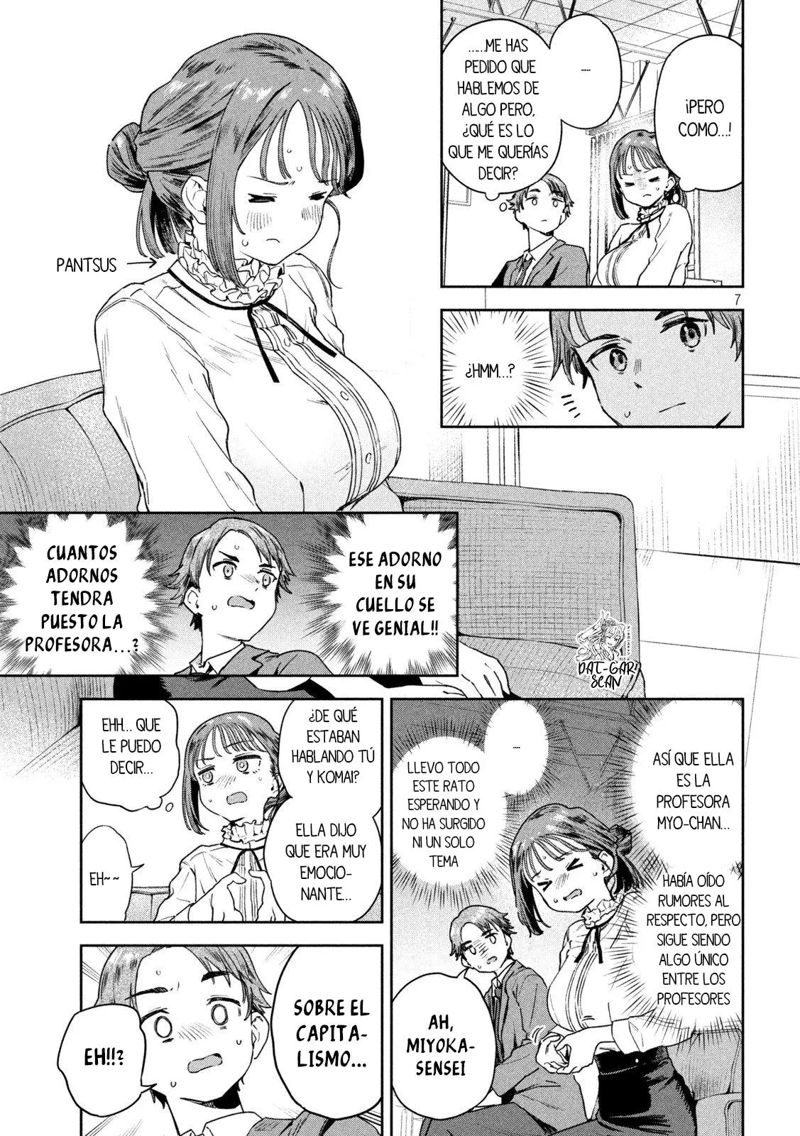 MYO-CHAN SENSEI WA KAKU KATARIKI Capitulo 7: Buscando una solucion para las bragas página 8