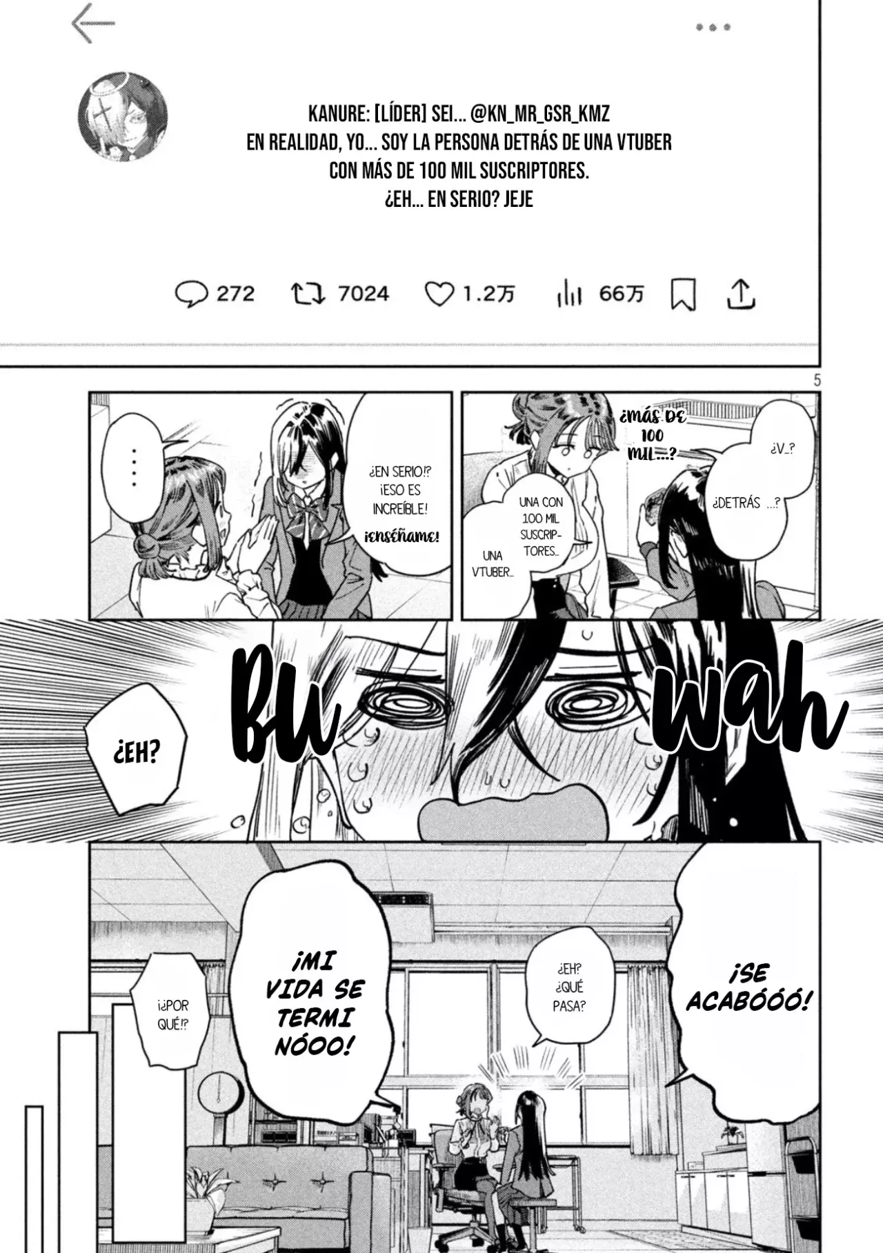 MYO-CHAN SENSEI WA KAKU KATARIKI Capitulo 71: Myo-chan se está transmitiendo ahora: ¡¡¡Hola!!! página 8