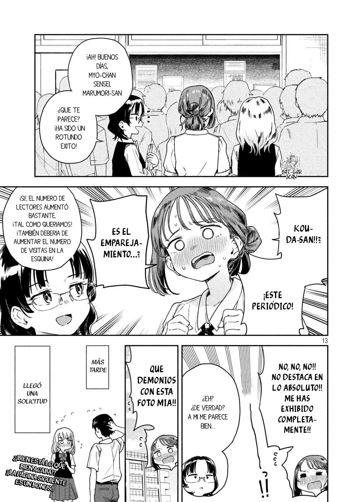 MYO-CHAN SENSEI WA KAKU KATARIKI Capitulo 8: ¿Ayudante detrás de una "relación"? página 14