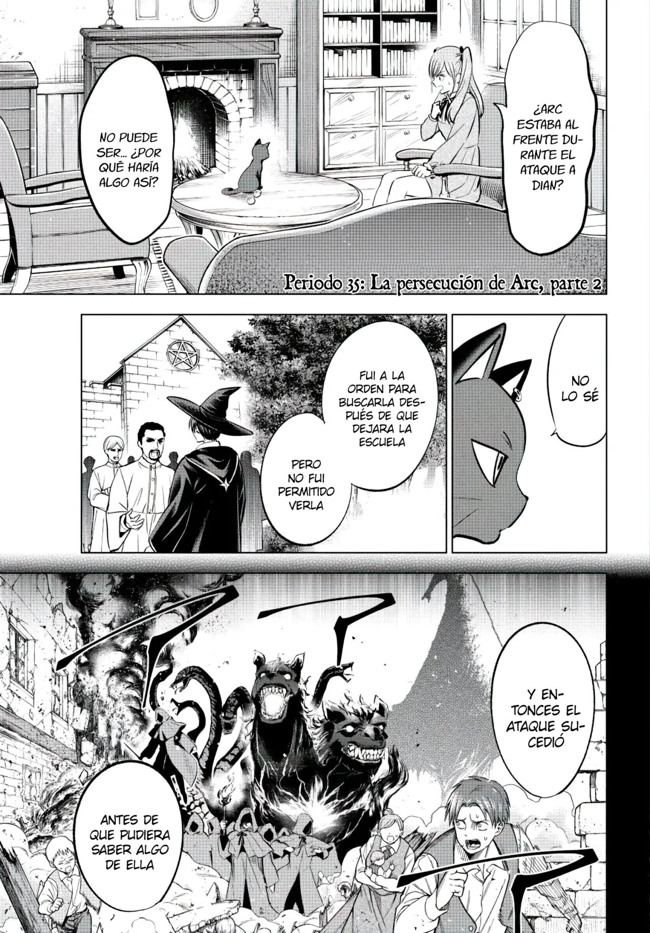 Kuroneko to Majo no Kyoushitsu Capitulo 35: La persecución de Arc, parte 2 página 6