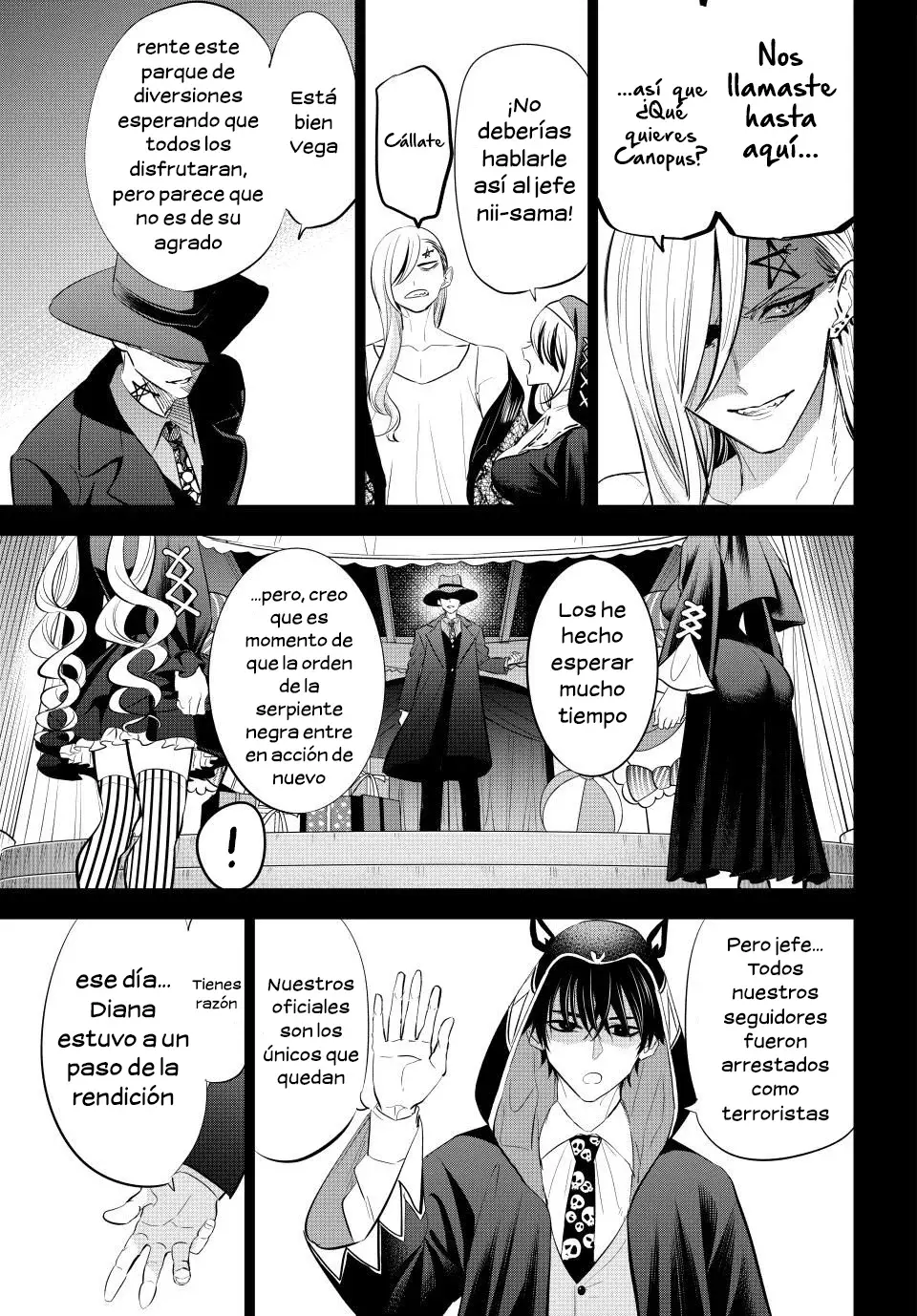 Kuroneko to Majo no Kyoushitsu Capitulo 67: Orden de la serpiente negra página 8