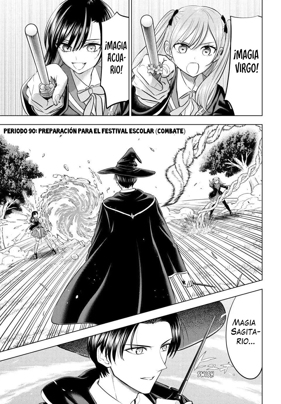 Kuroneko to Majo no Kyoushitsu Capitulo 90: Preparación para el festival escolar (Combate) página 6