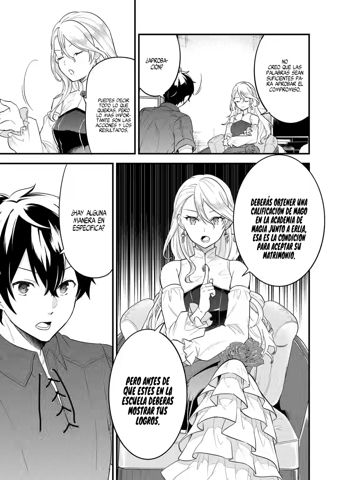 Matrimonio Reencarnado de un Héroe y la Sabia ~ Capitulo 2: Saludo de Compromiso del Héroe y la Sabia página 41