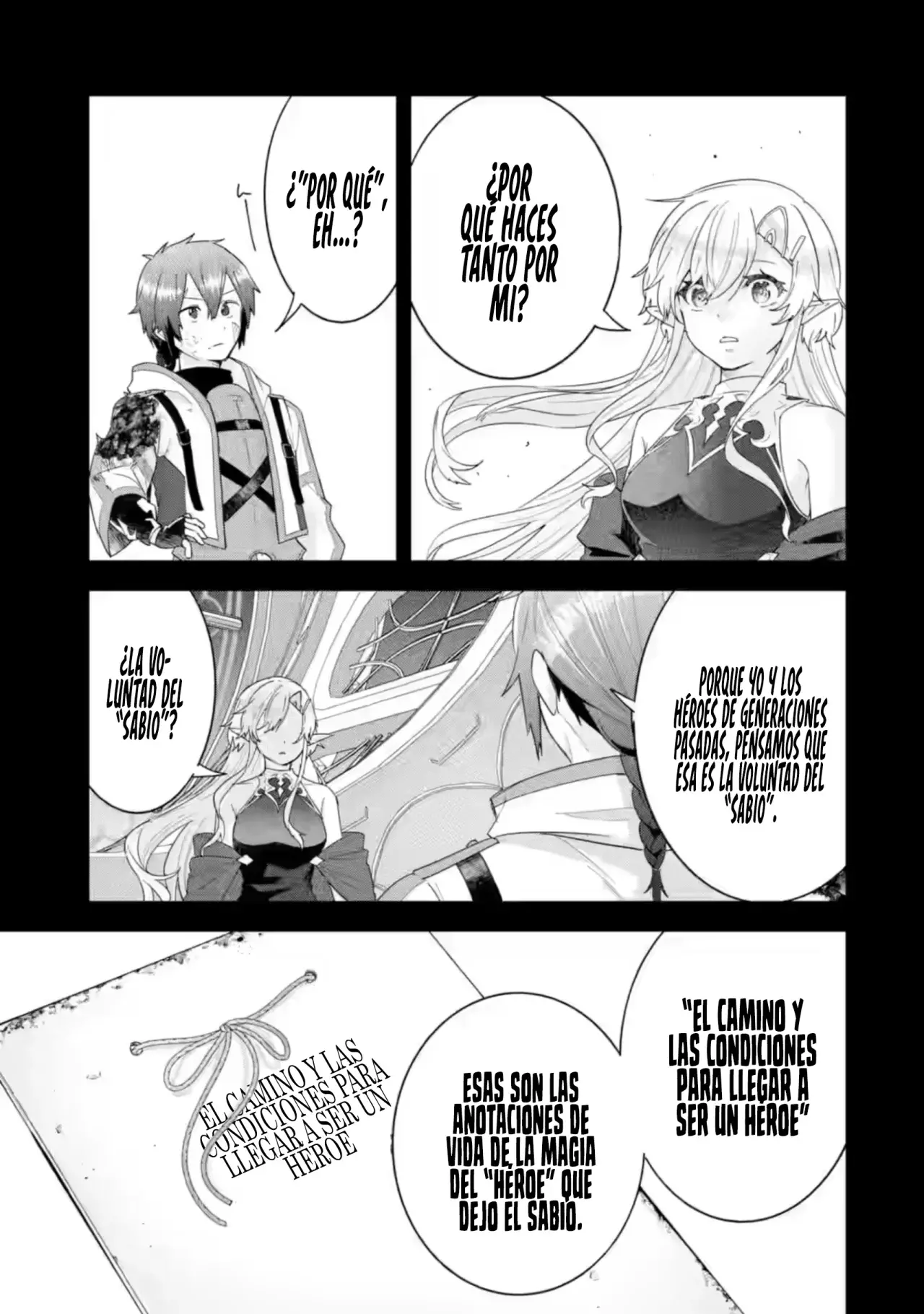 Matrimonio Reencarnado de un Héroe y la Sabia ~ Capitulo 31: Verdad página 34
