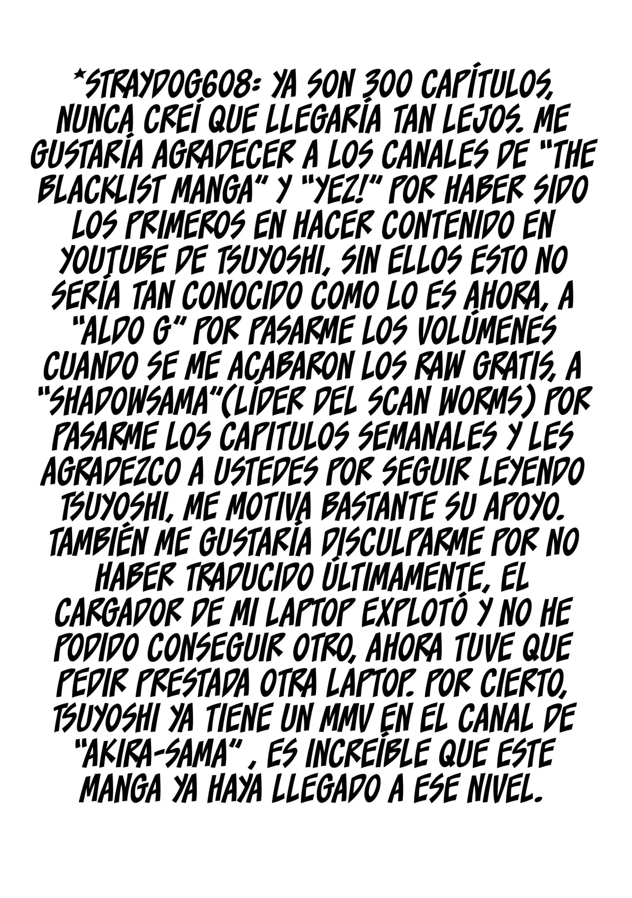 TSUYOSHI Capitulo 300: Revancha página 22