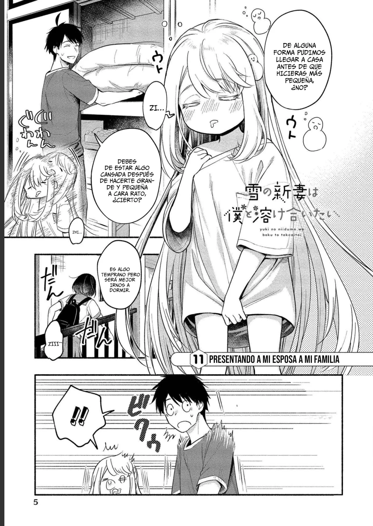 Yuki no Niiduma wa Boku to Tokeaitai Capitulo 11 página 5