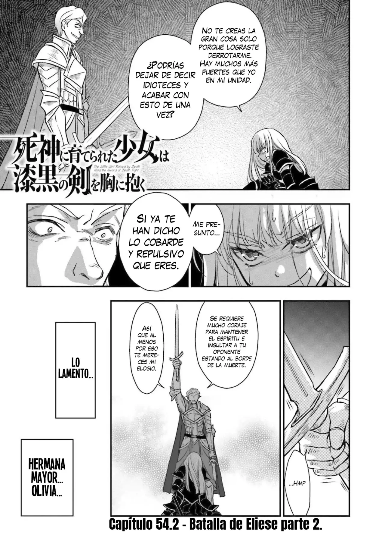 Shinigami ni Sodaterareta Shoujo Capitulo 54.2 página 4