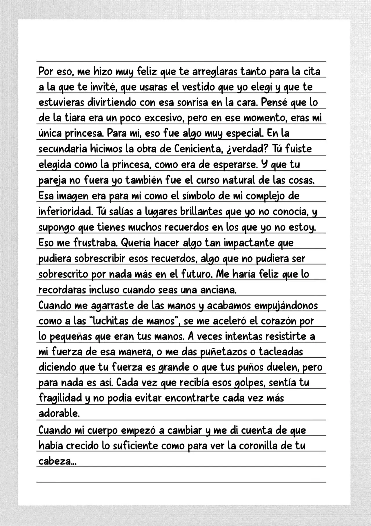 I Want to End the Game That I Love Capitulo 60.5: Carta página 10