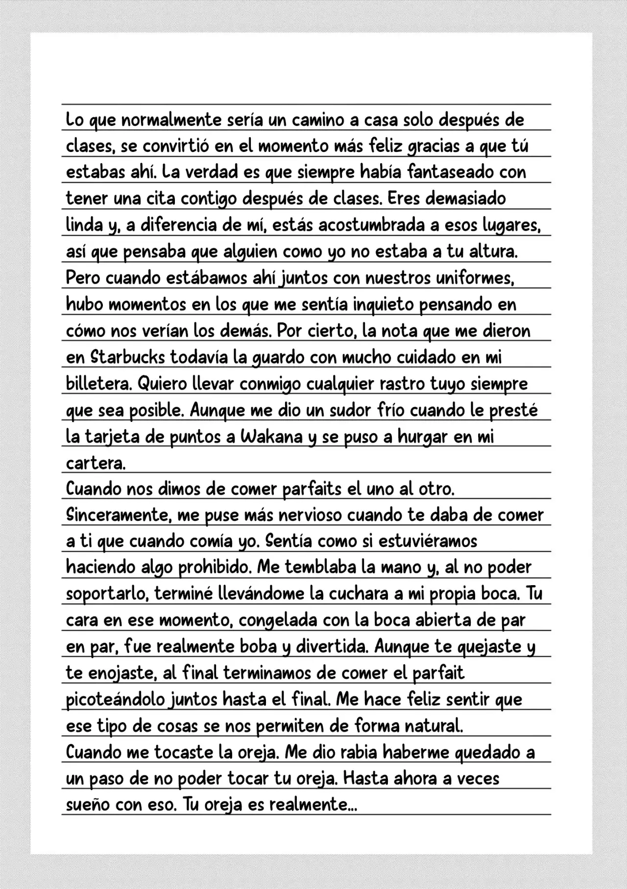 I Want to End the Game That I Love Capitulo 60.5: Carta página 12