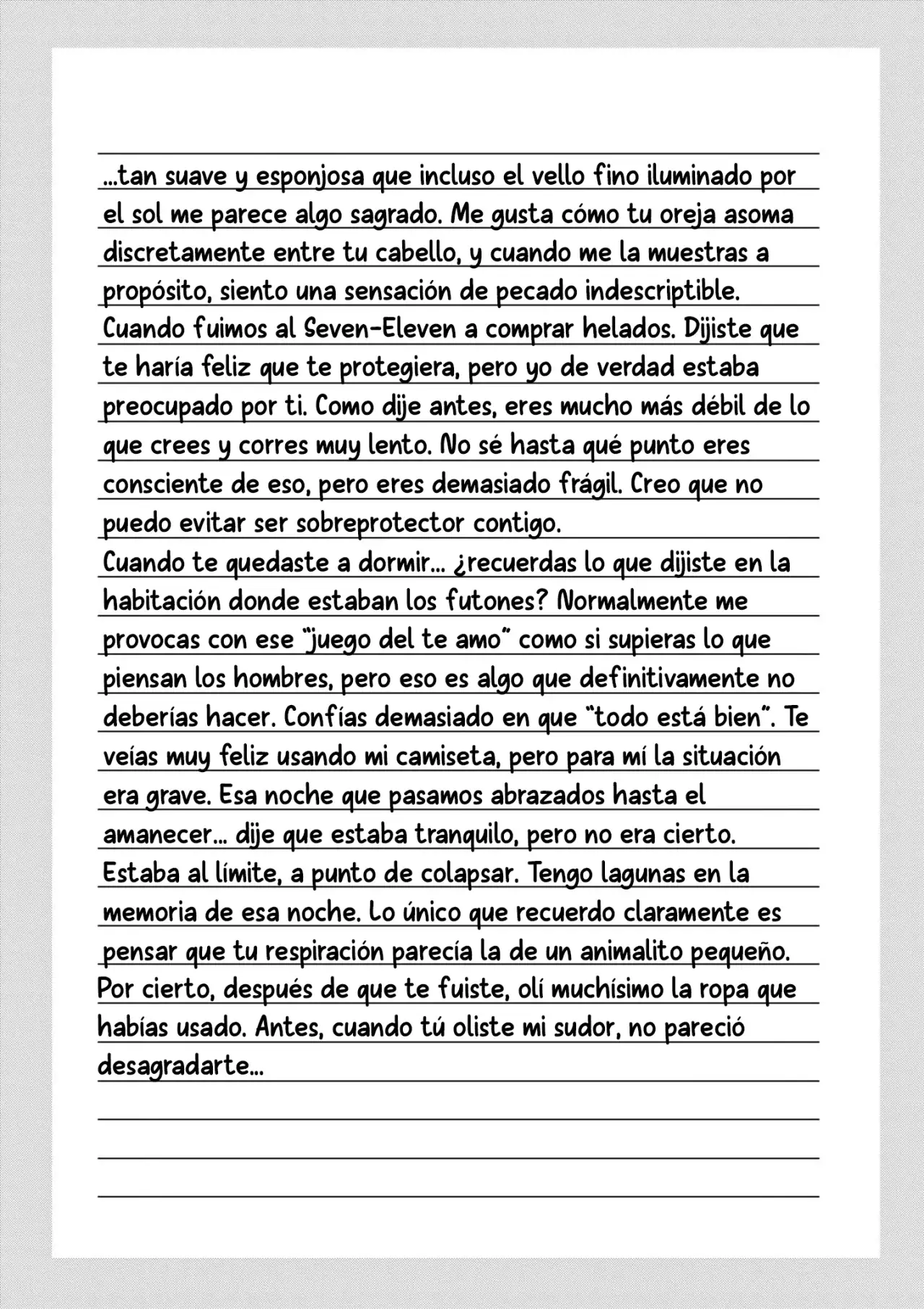 I Want to End the Game That I Love Capitulo 60.5: Carta página 13