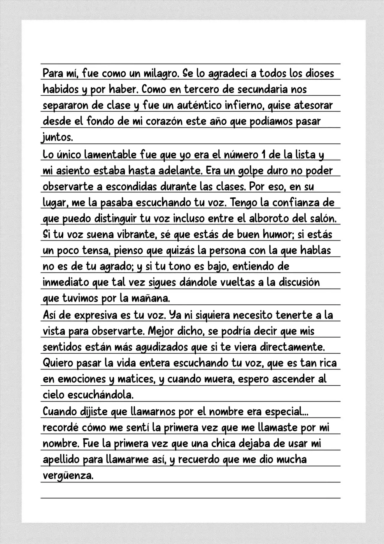 I Want to End the Game That I Love Capitulo 60.5: Carta página 7