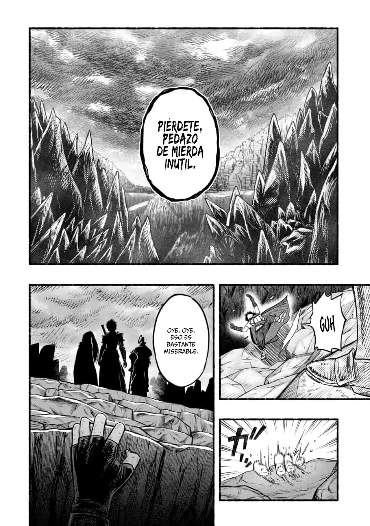 Una historia sobre un Dragón y el Ascenso de un Aventurero ~ Un sanador que fue visto como inútil y fue expulsado de un grupo de rango S, va a revivir al dragón más fuerte en una zona abandon Capitulo 1.1: En el abismo página 4