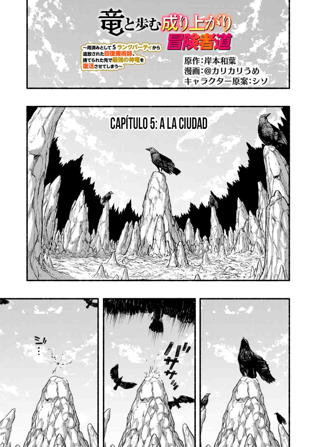 Una historia sobre un Dragón y el Ascenso de un Aventurero ~ Un sanador que fue visto como inútil y fue expulsado de un grupo de rango S, va a revivir al dragón más fuerte en una zona abandon Capitulo 5.1: A la ciudad página 2