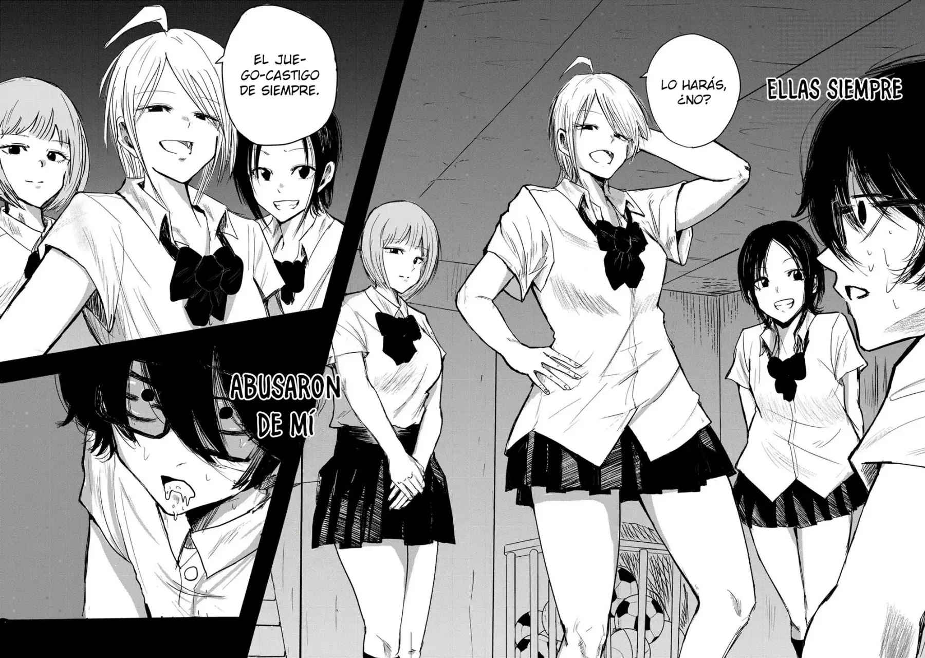 Ueno-kun has been developed Capitulo 1: Acosadoras y Acosado página 3
