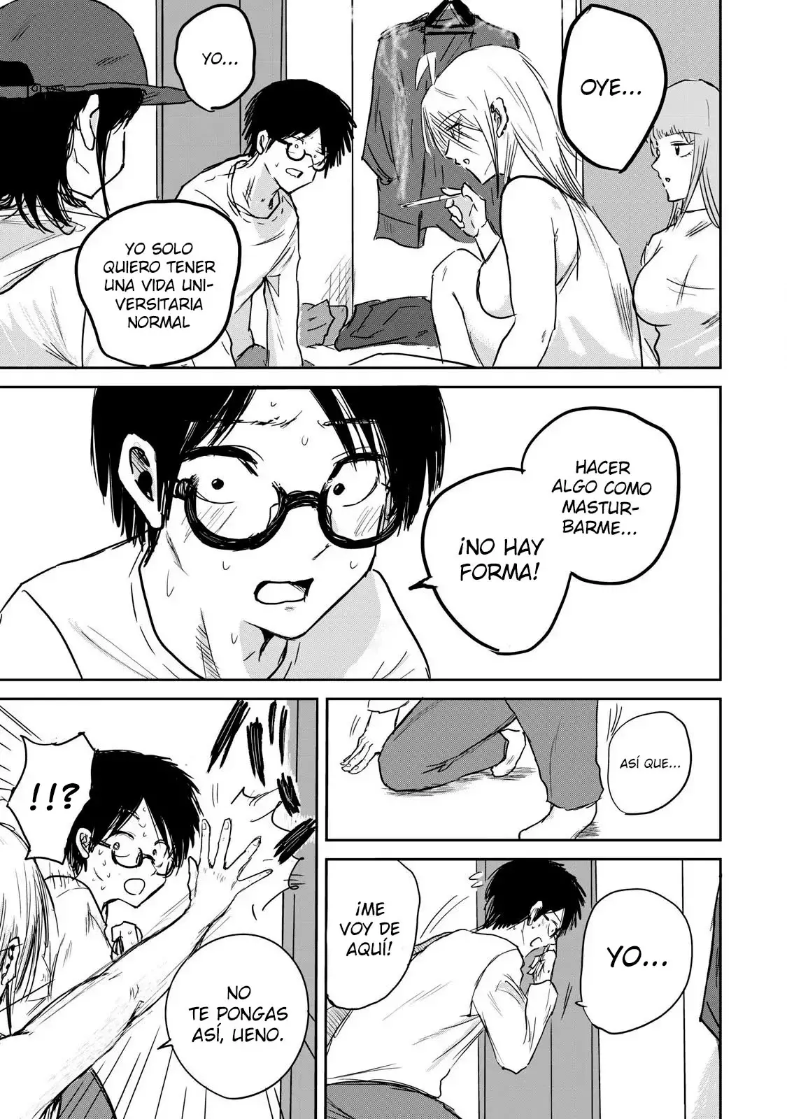 Ueno-kun has been developed Capitulo 1: Acosadoras y Acosado página 37