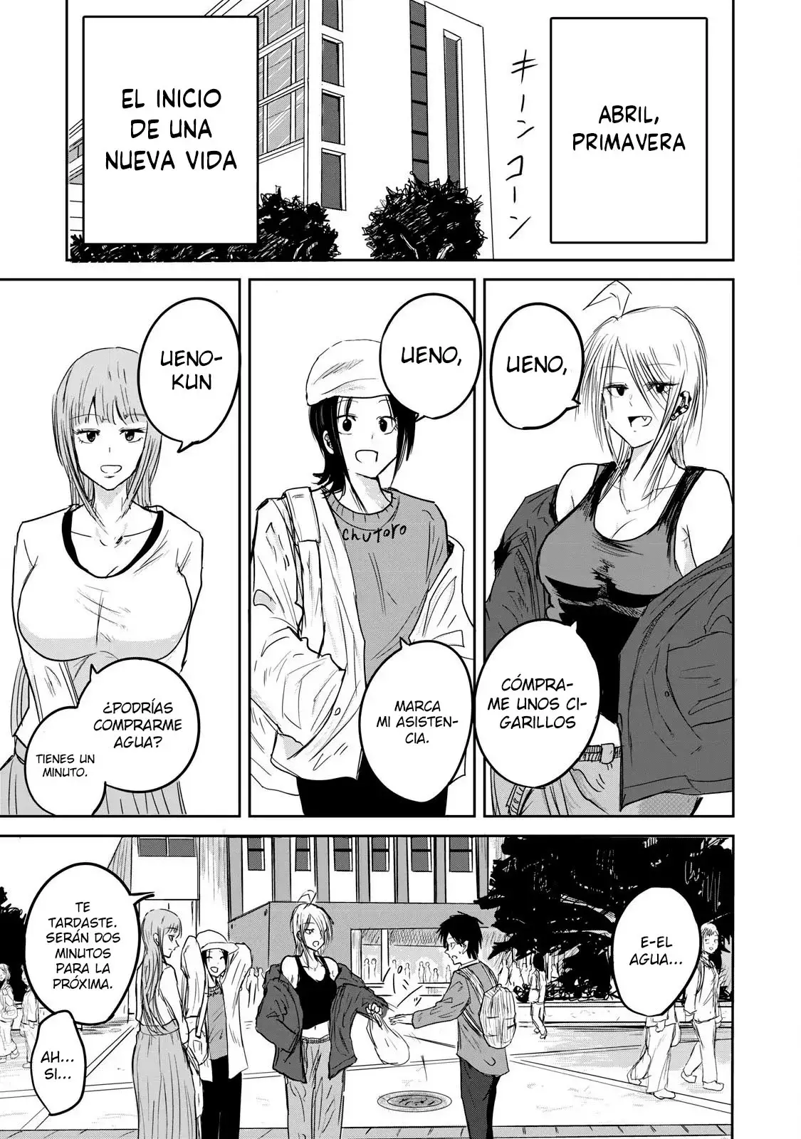 Ueno-kun has been developed Capitulo 1: Acosadoras y Acosado página 51