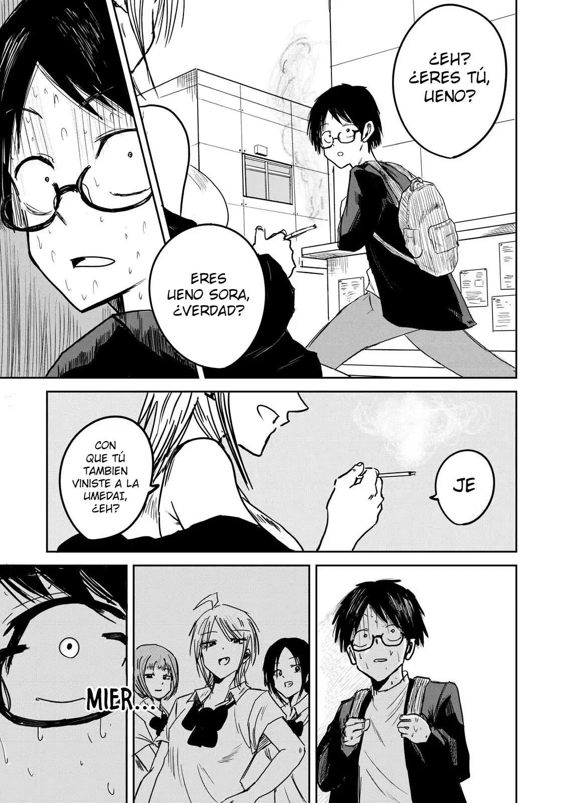 Ueno-kun has been developed Capitulo 1: Acosadoras y Acosado página 9