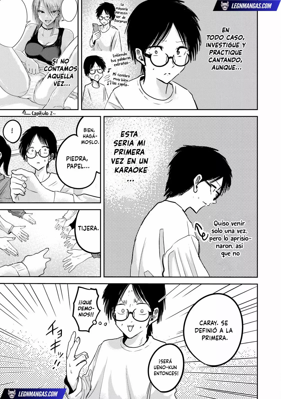 Ueno-kun has been developed Capitulo 20: Vamos al Karaoke página 8