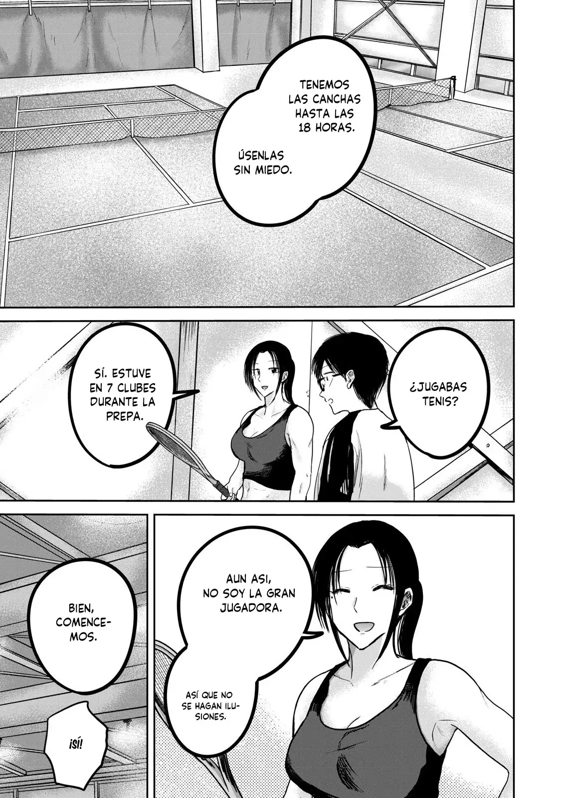 Ueno-kun has been developed Capitulo 40: Práctica de tenis página 3