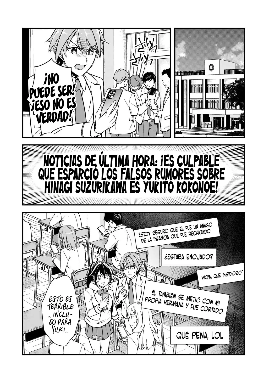 Las chicas que me traumatizaron me están mirando, pero desafortunadamente es demasiado tarde. Capitulo 13.2 página 11