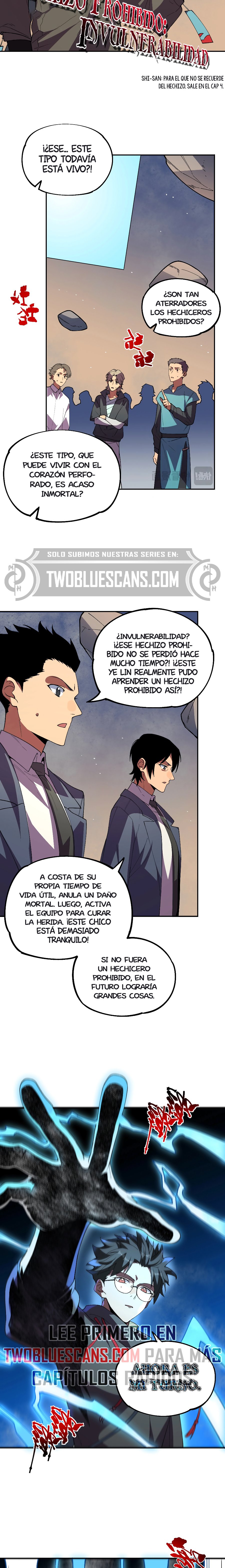 Inmortal Como un Hechicero Prohibido Capitulo 18.2 página 8