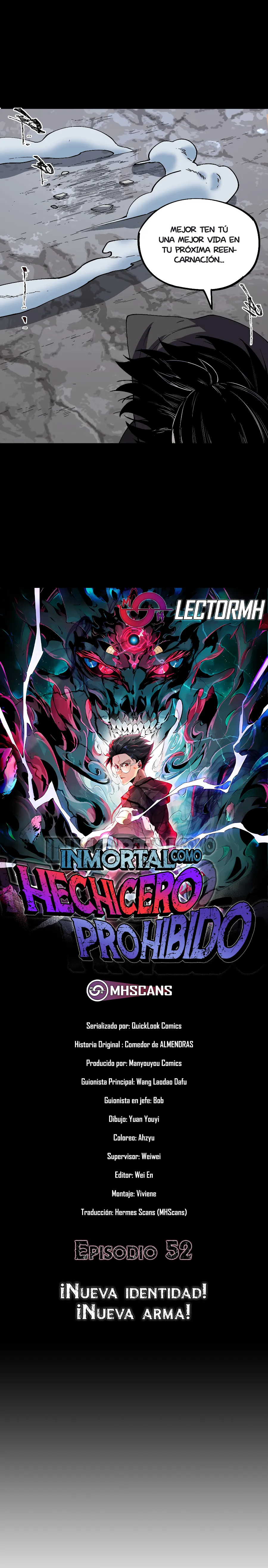 Inmortal Como un Hechicero Prohibido Capitulo 52 página 3