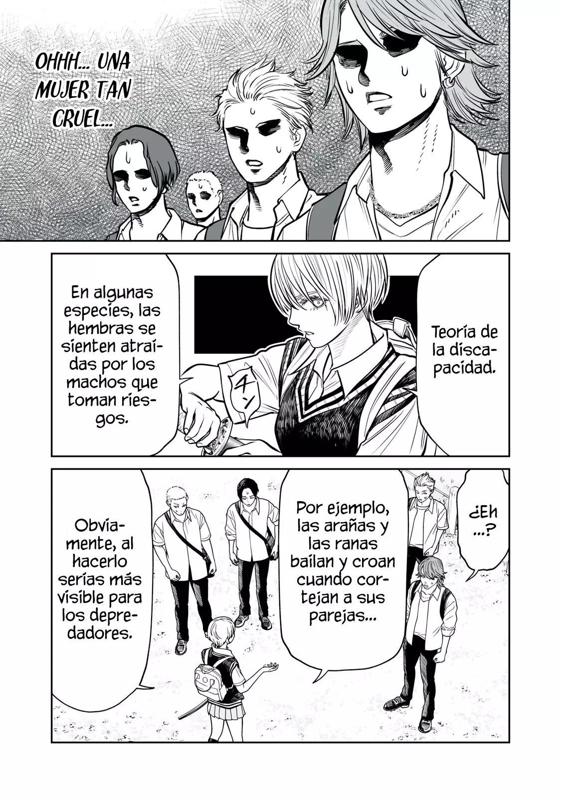 Akumade Kujaku no Hanashi desu Capitulo 38: Teoría de la discapacidad (Parte 2) página 9