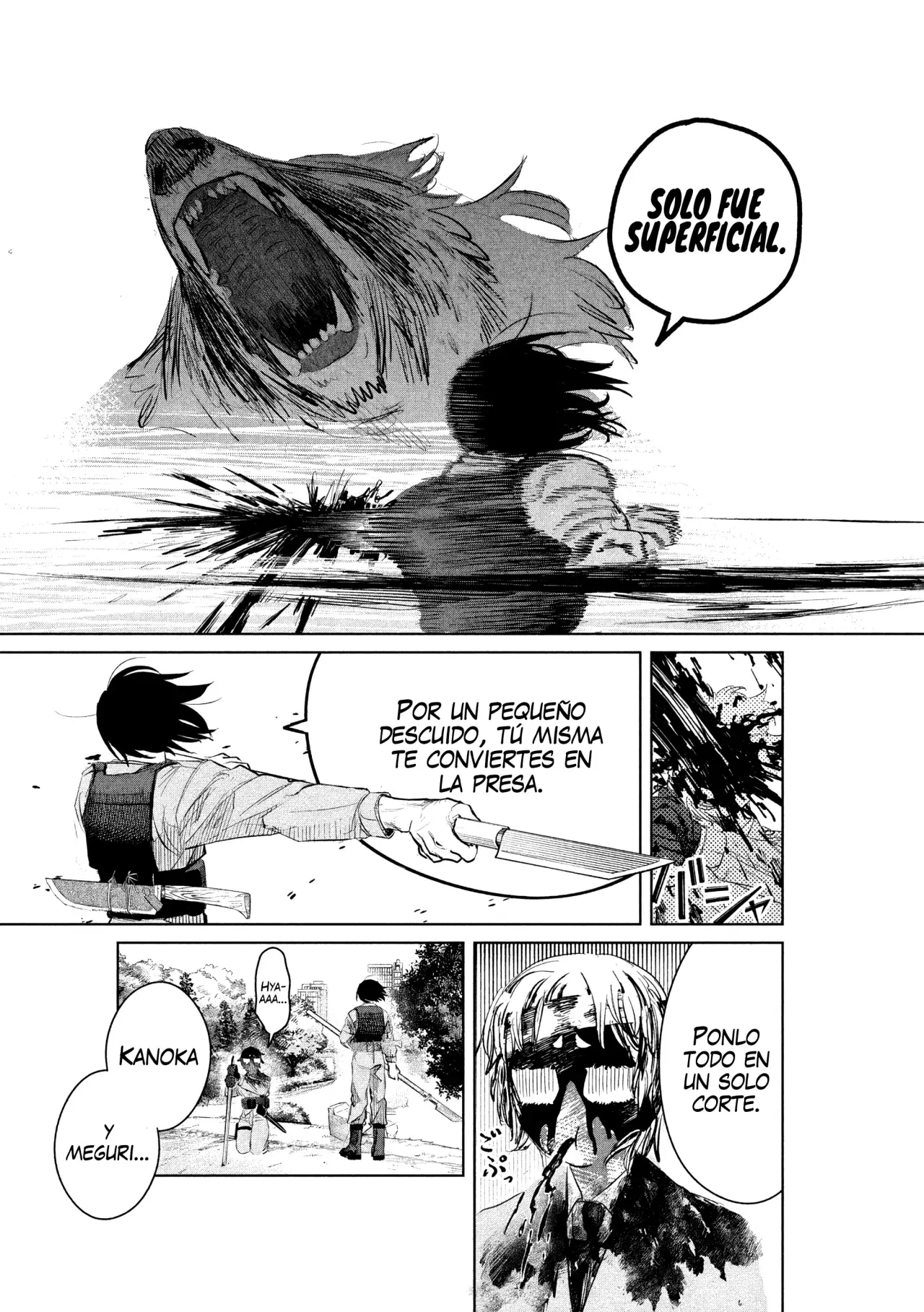 KANOKA "EL CAZADOR DE DEMONIOS" Capitulo 4: Lucha conjunta página 17