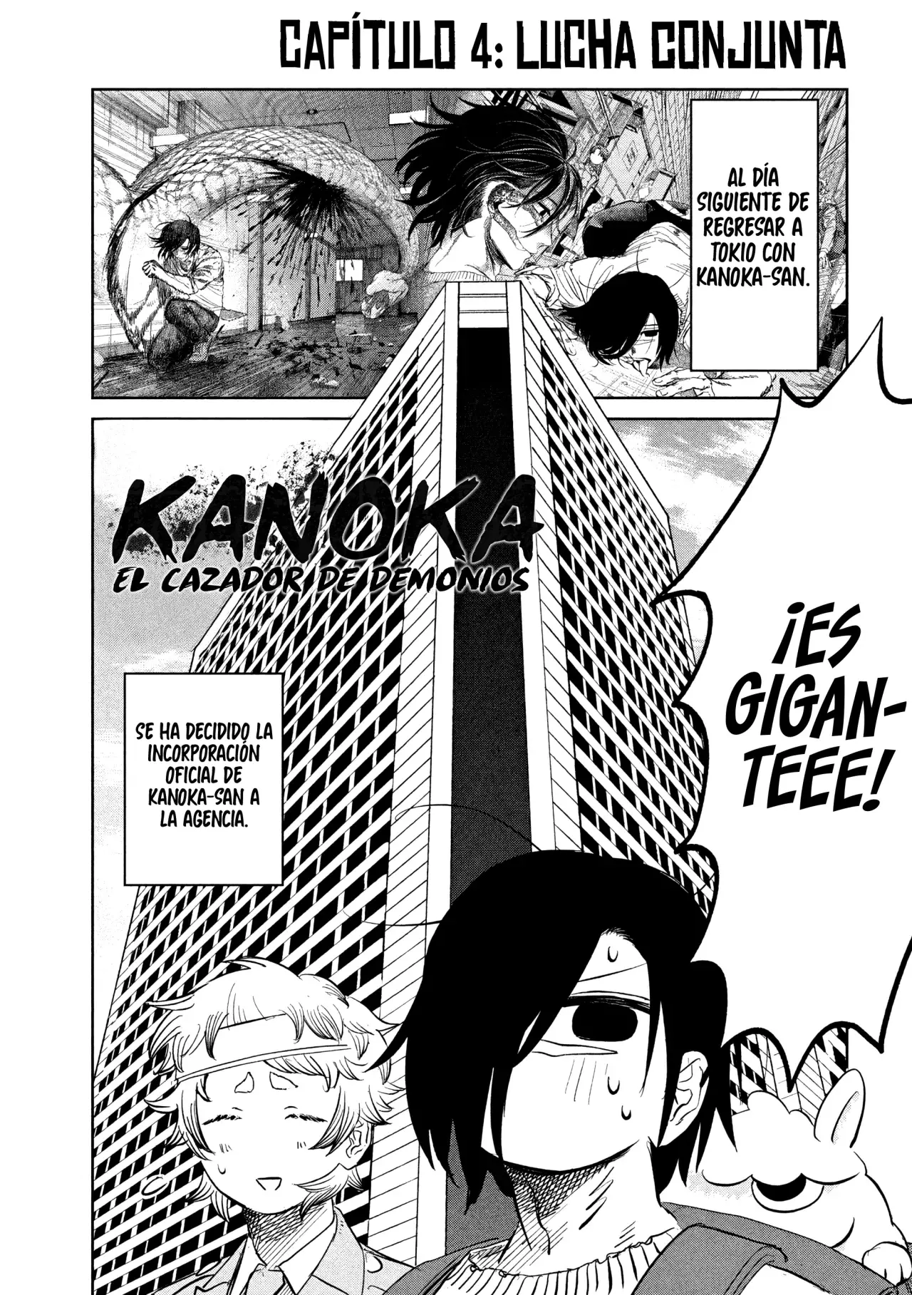 KANOKA "EL CAZADOR DE DEMONIOS" Capitulo 4: Lucha conjunta página 4