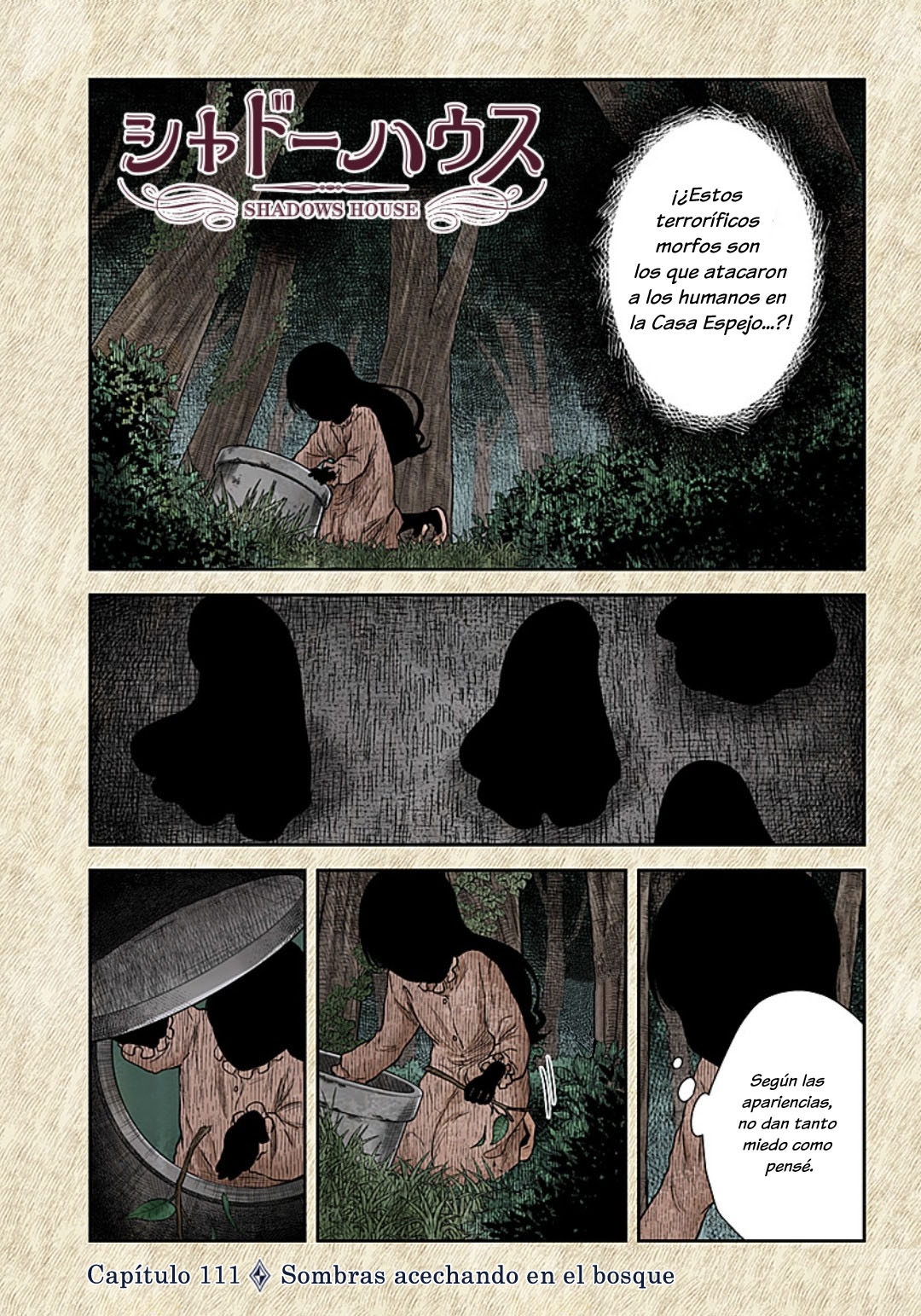 Shadows House Capitulo 111: Sombras acechando en el bosque página 3